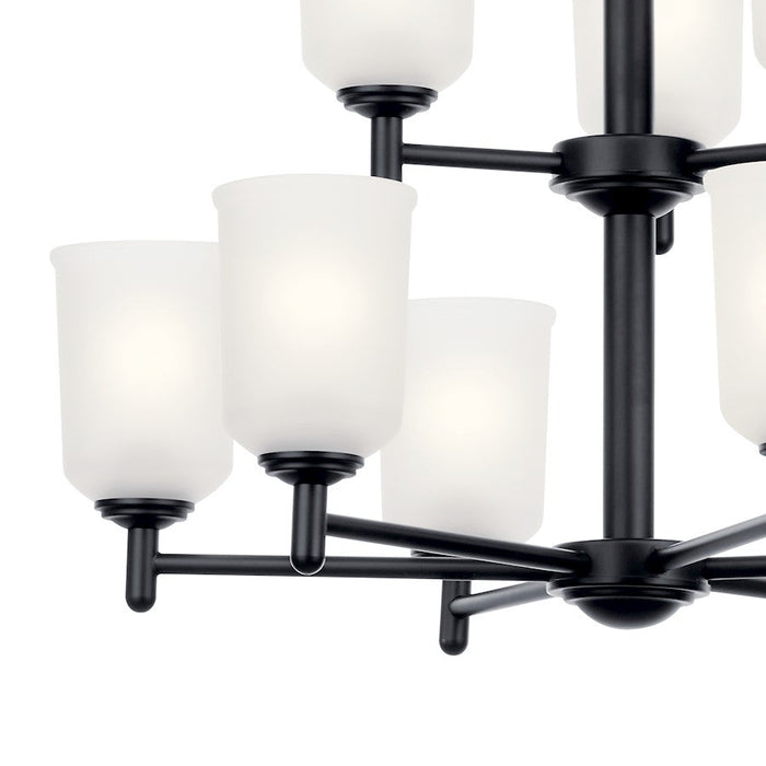 Kichler Shailene Chandelier, Black/Satin Etched