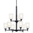 Kichler Shailene Chandelier, Black/Satin Etched