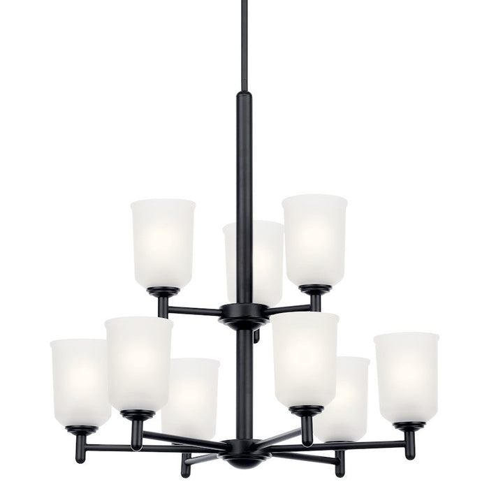 Kichler Shailene Chandelier, Black/Satin Etched