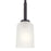 Kichler Shailene 1 Light Mini Pendant, Black/Satin Etched