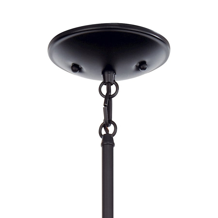 Kichler Shailene 1 Light Mini Pendant, Black/Satin Etched