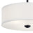 Kichler Shailene 3 Light Semi Flush Mount, Black/Satin Etched