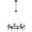 Kichler Alton 8 Light Chandelier, Black/Seeded - 43695BK