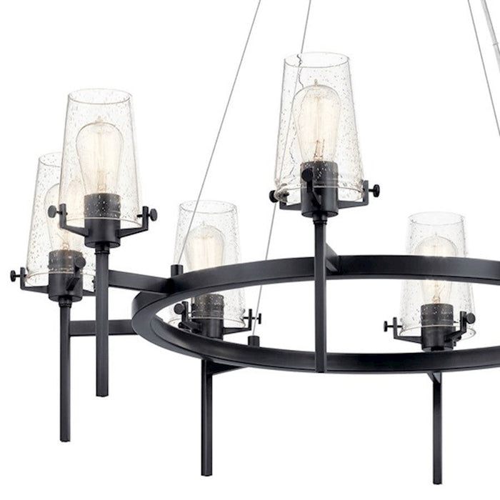 Kichler Alton Chandelier, Black/Seeded