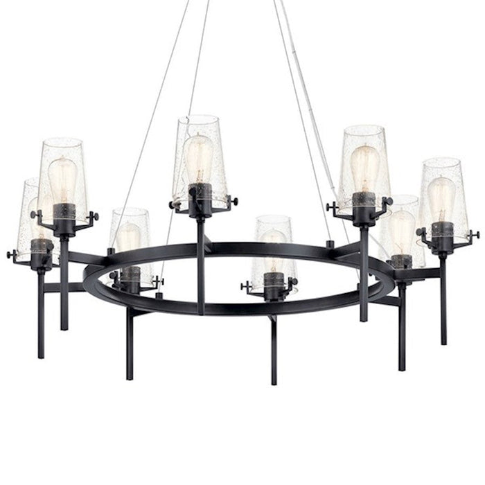 Kichler Alton Chandelier, Black/Seeded