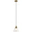 Kichler Avery 1 Light Cone Mini Pendant, Natural Brass - 43851NBR