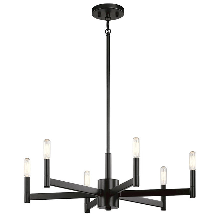 Kichler Erzo 6 Light Chandelier, Black - 43859BK