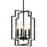 Kichler Downtown Deco 4 Light Pendant, Midnight Chrome