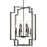 Kichler Downtown Deco 8 Light Foyer Chandelier, Midnight Chrome