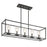 Kichler Crosby 5 Light Linear Chandelier, Black - 43995BK