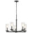 Kichler Crosby 5 Light Chandelier, Black - 43999BK