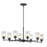 Kichler Winslow 8 Light Chandelier, Black - 44035BK