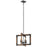 Kichler Marimount 14" 4 Light Chandelier/Semi Flush, Clear, Auburn - 44046AUB