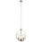 Kichler Tuscany 21" 3 Light Mini Chandelier, Seeded Glass, Nickel - 44059NI