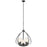 Kichler Tuscany 24" 5 Light Chandelier with Clear Seeded Glass, Black - 44060BK