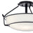 Kichler Alkire Semi Flush Mount, Black/Satin Etched White