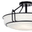 Kichler Alkire Semi Flush Mount, Black/Satin Etched White