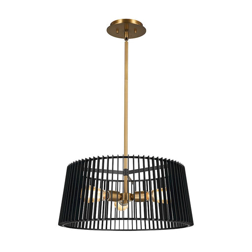 Kichler Linara Modern 3 Light Pendant, Black - 44171BK