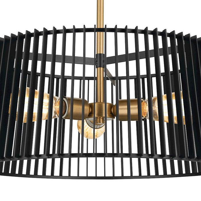 Kichler Linara Modern 3 Light Pendant, Black