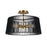 Kichler Linara Modern 3 Light Pendant, Black