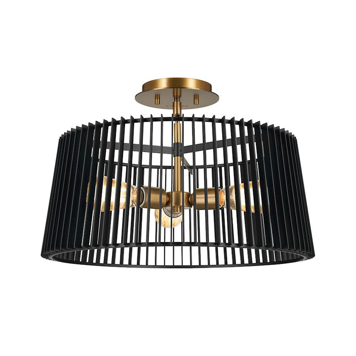 Kichler Linara Modern 3 Light Pendant, Black