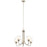 Kichler Valserrano 5 Light Chandelier, Brushed Nickel - 44377NICS