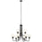 Kichler Valserrano 9 Light Chandelier, Black - 44378BKCS