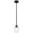 Kichler Valserrano 1 Light Mini Pendant, Black/Seeded - 44380BKCS