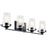 Kichler Alton 4 Light Bath Light, Black/Seeded - 45298BK