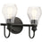 Kichler Greenbrier 2 Light Vanity Light, Black - 45391BK