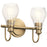 Kichler Greenbrier 2 Light Vanity Light, Classic Bronze - 45391CLZ