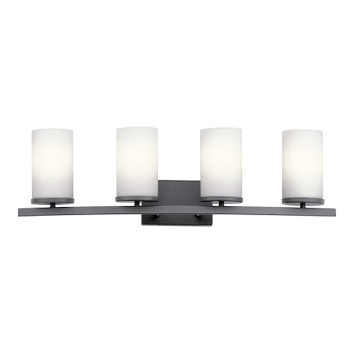 Kichler Crosby 4 Light Vanity Light, Black - 45498BK