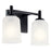 Kichler Shailene 2 Light Bath Light, Black/Satin Etched - 45573BK