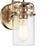 Kichler Brinley 1 Light Wall Sconce, Champagne Bronze/Clear