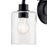 Kichler Gunnison 3 Light Bath Light, Black/Clear