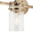 Kichler Brinley 2 Light Bath Light, Champagne Bronze/Clear