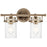 Kichler Brinley 2 Light Bath Light, Champagne Bronze/Clear