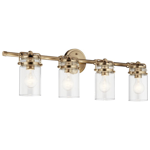 Kichler Brinley 4 Light Bath Light, Champagne Bronze/Clear - 45690CPZ