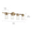 Kichler Brinley 4 Light Bath Light, Champagne Bronze/Clear