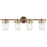 Kichler Brinley 4 Light Bath Light, Champagne Bronze/Clear