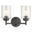 Kichler Winslow 2 Light Vanity Light, Black - 45885BK