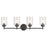 Kichler Winslow 4 Light Vanity Light, Black - 45887BK