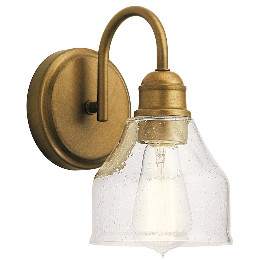 Kichler Avery 1 Light Wall Sconce, Natural Brass - 45971NBR