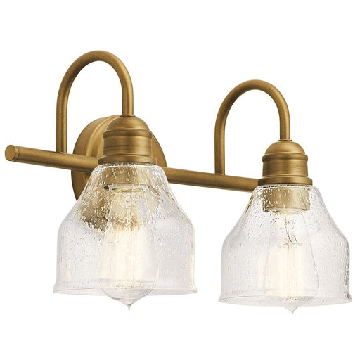 Kichler Avery 2 Light Vanity Light, Natural Brass - 45972NBR