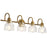 Kichler Avery 4 Light Vanity Light, Natural Brass - 45974NBR