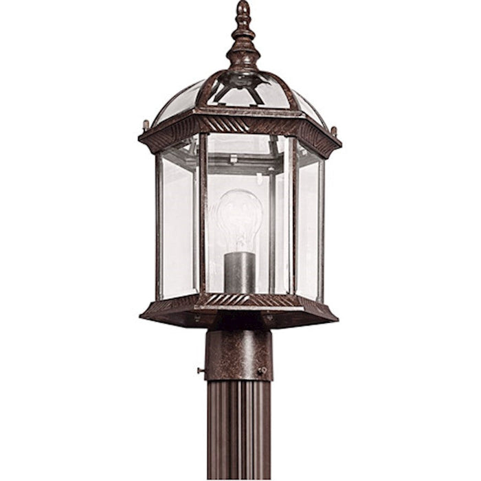 Kichler Barrie 1 Light Outdoor Post Mount, Tannery Bronze - 49187TZ