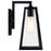 Kichler Delison 1 Light Outdoor Wall Sconce, Black/Clear Tempered