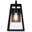 Kichler Delison 1 Light Outdoor Wall Sconce, Black/Clear Tempered