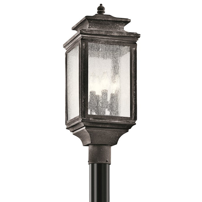 Kichler Wiscombe Park 4 Light Outdoor Post Weathered Zinc - 49506WZC