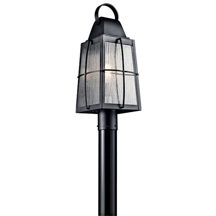 Kichler Tolerand 1 Light Outdoor Post Light, Textured Black - 49555BKT